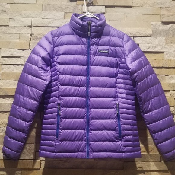 Patagonia Jackets \u0026 Coats | Patagonia Womens Xs Purple Goose Down Winter Puff Puffer Jacket Ladies Coat Ski | Color: Purple | Size: Xs | Pm-20753923's